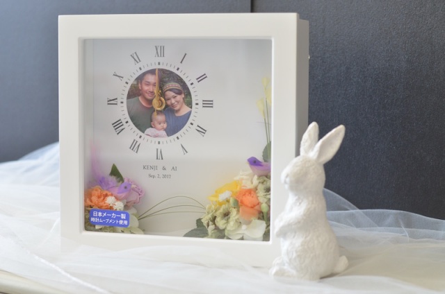 結婚式のご両親へのプレゼント・両親贈呈ギフト花時計