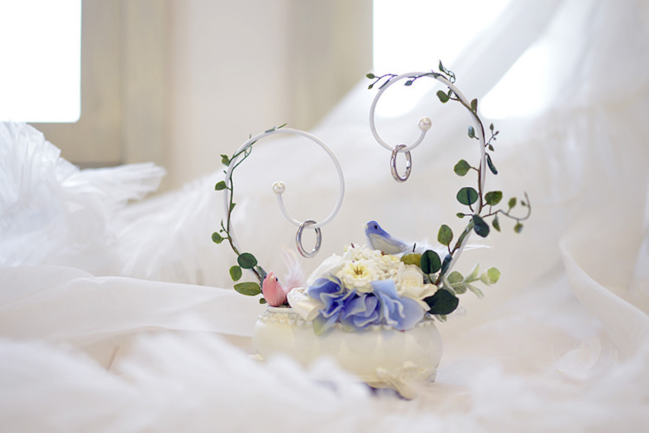 アンティーク調のリングピロー