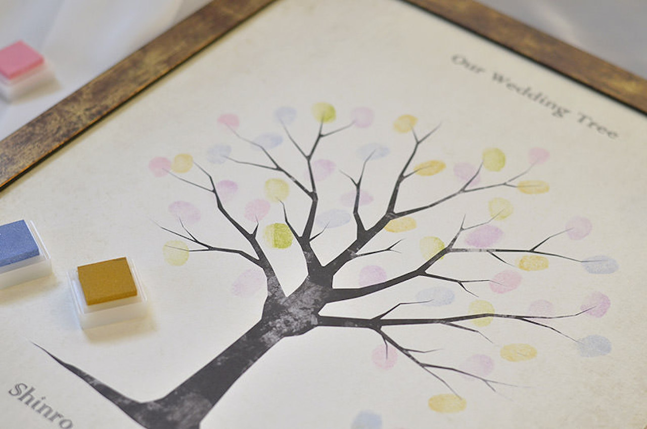 ウェディングツリーの押印イメージ