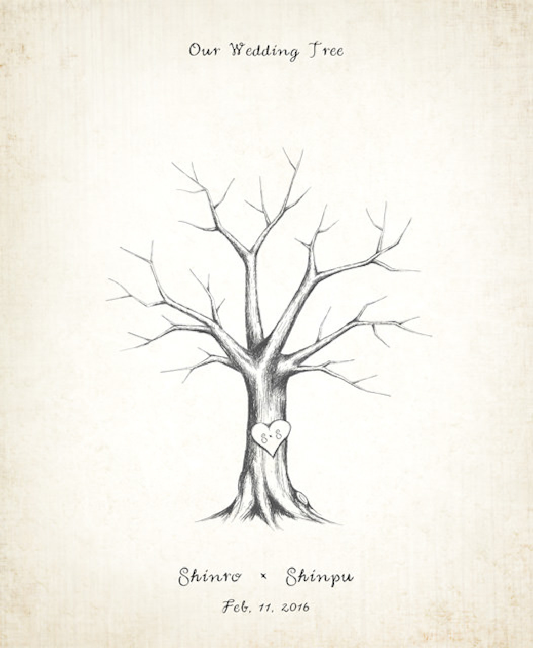 ウェディングツリーのイラスト