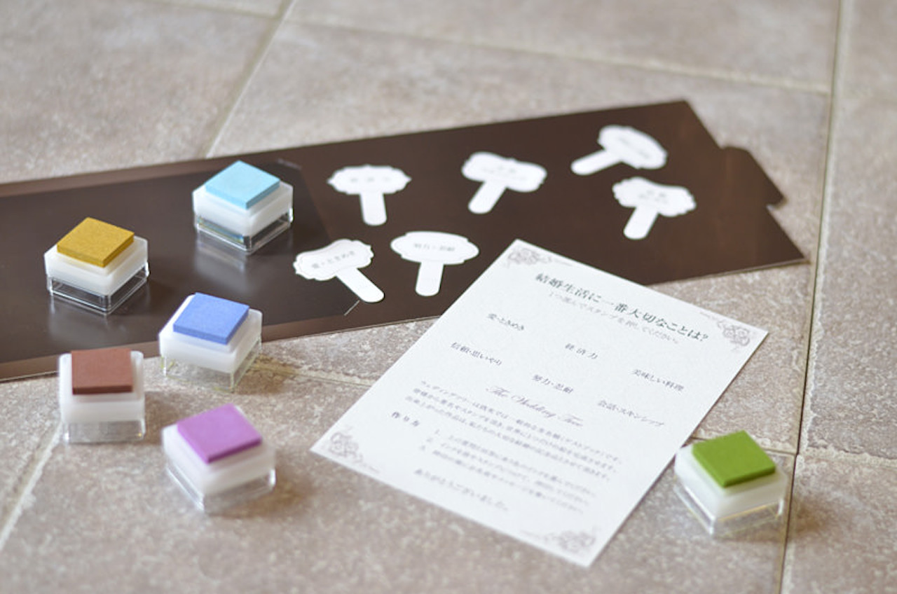 ウェディングツリーのスタンプセット