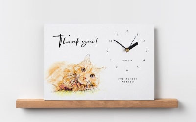 還暦用 ペットのイラスト時計