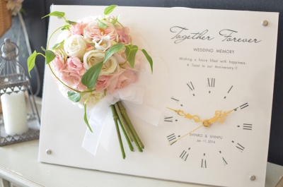 還暦用 メモリアル時計(ホワイト)